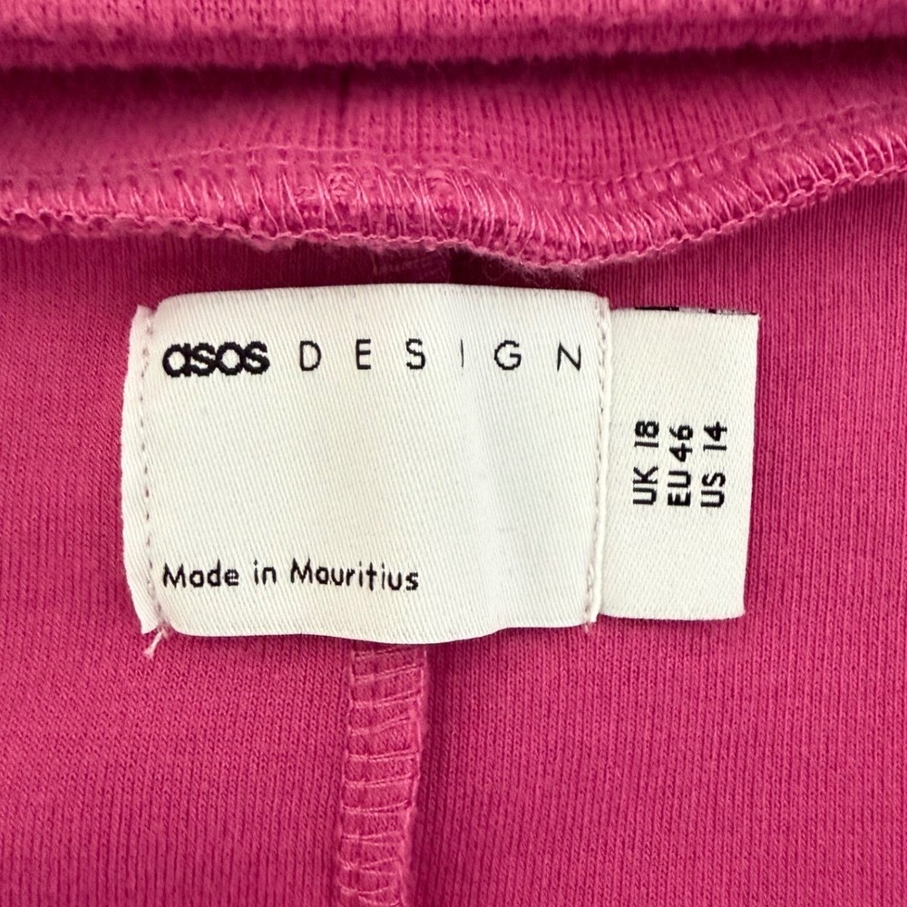 ASOS DESIGN Maxi Dress Women's 14 Deep V-Neck Choker Detail Pink - Picture 5 of 11